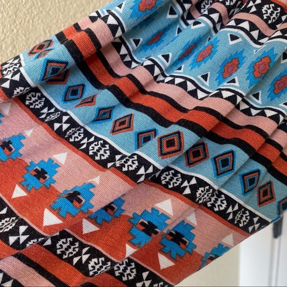 Wrangler Retro Tie Front Western Print Bishop Sleeve Blouse XL - Picture 4 of 12